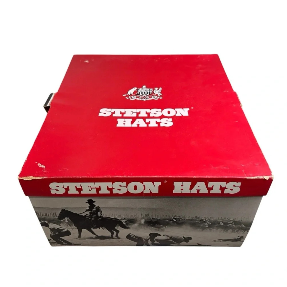 Vintage Stetson 7 3/8 5X Brown Cowboy Hat - Picture 16 of 16